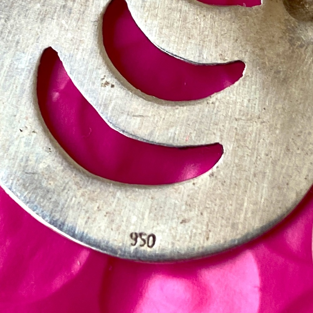 950 Sterling Silver Dangle Earrings - image 3